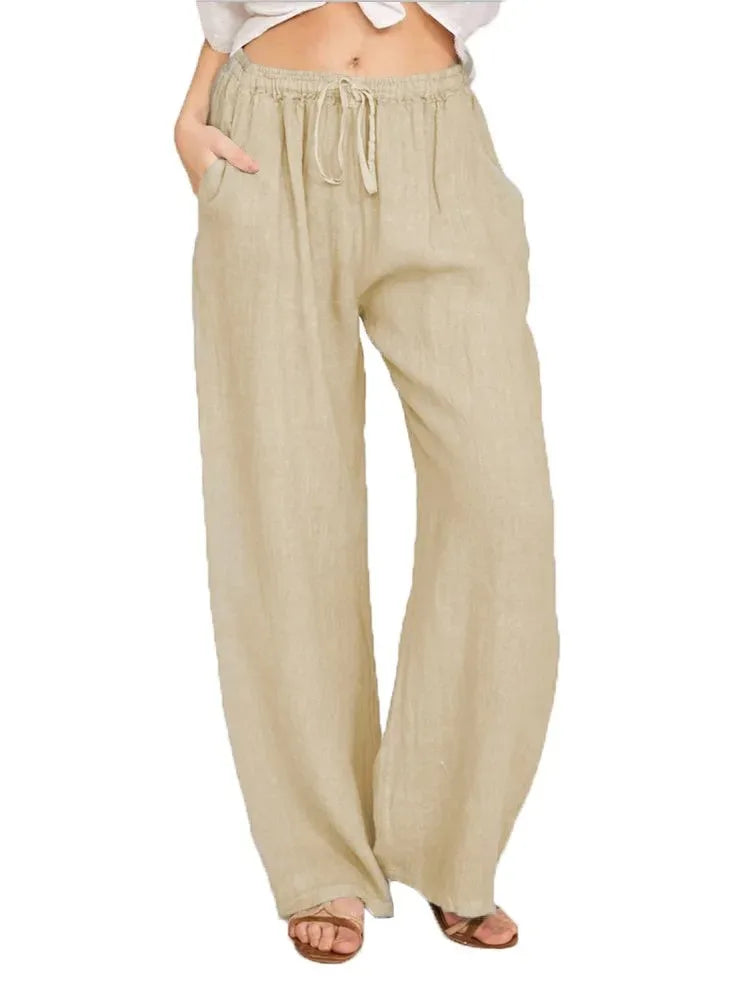 Women's Cotton Linen Pants Casual