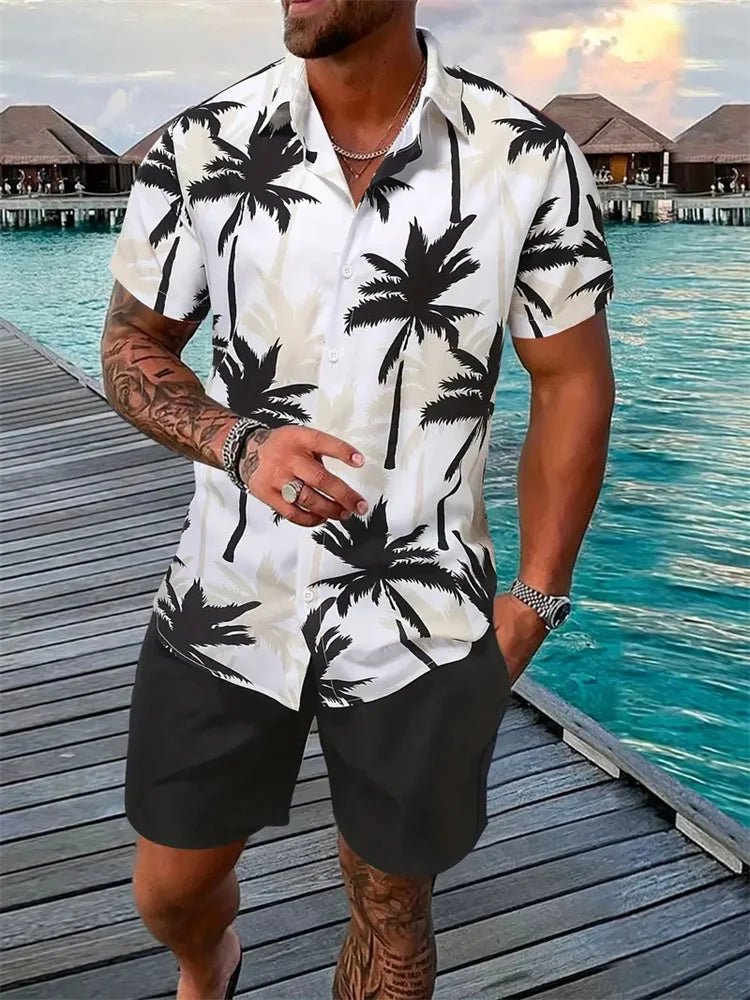 2026 Men's Shirt Shorts two Set