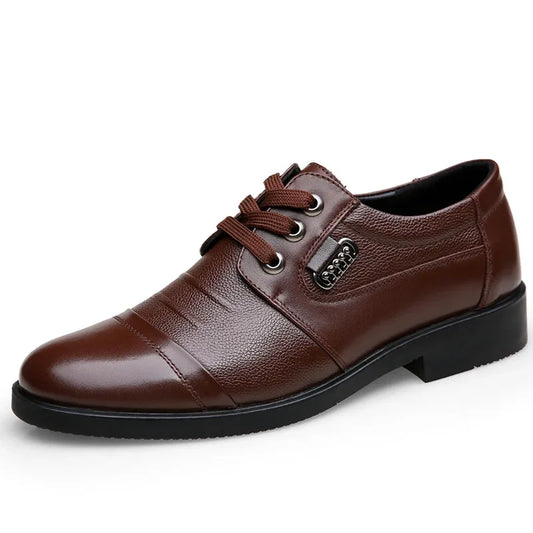 Men's Genuine Cow Leather Shoes With Triple-Stitched Soles 2026