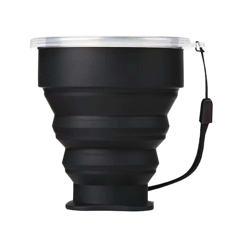 Portable Silicone Folding Water Cup Outdoor Heat Resistant