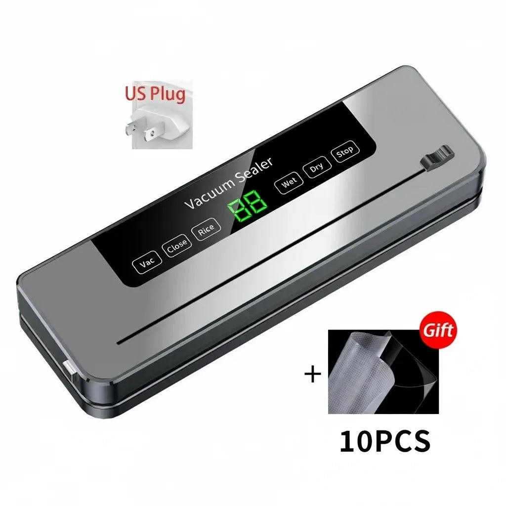Automatic vaccuum sealing for Food Led Indicator Lights Dry & Moist Food