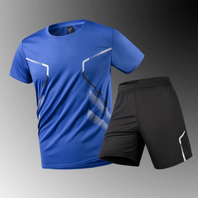 Men's Quick Drying Running Sets Breathable Outdoor Sports
