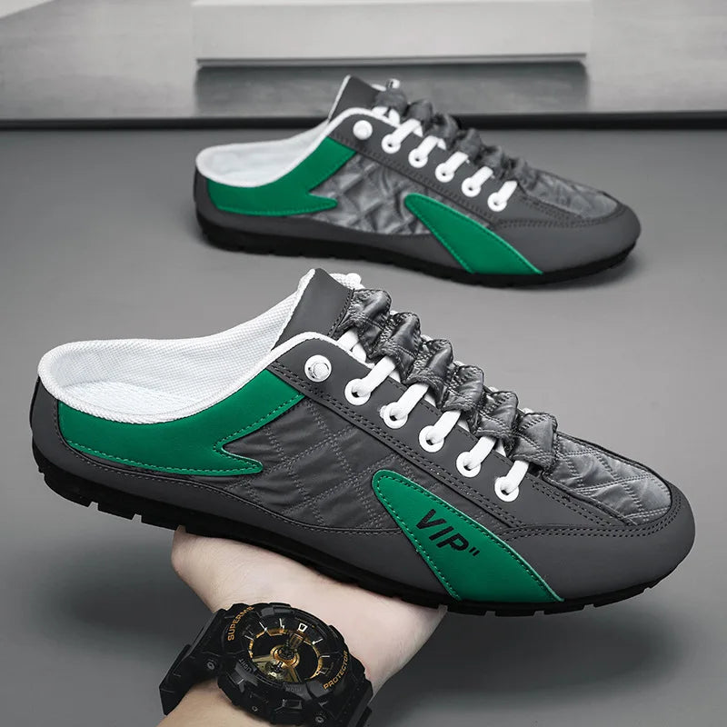 2026 Fashion men New Style Half Slippers