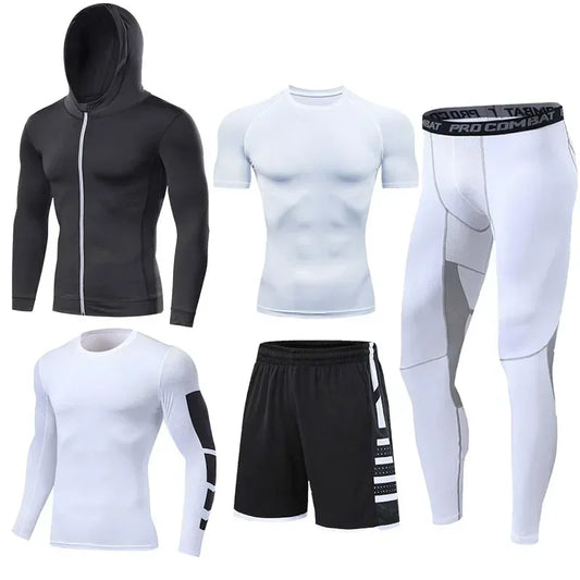 Men's Running Tracksuit Training Fitness Sportswear Set