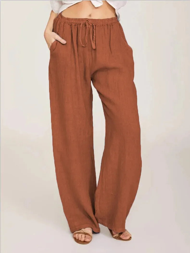 Women's Cotton Linen Pants Casual