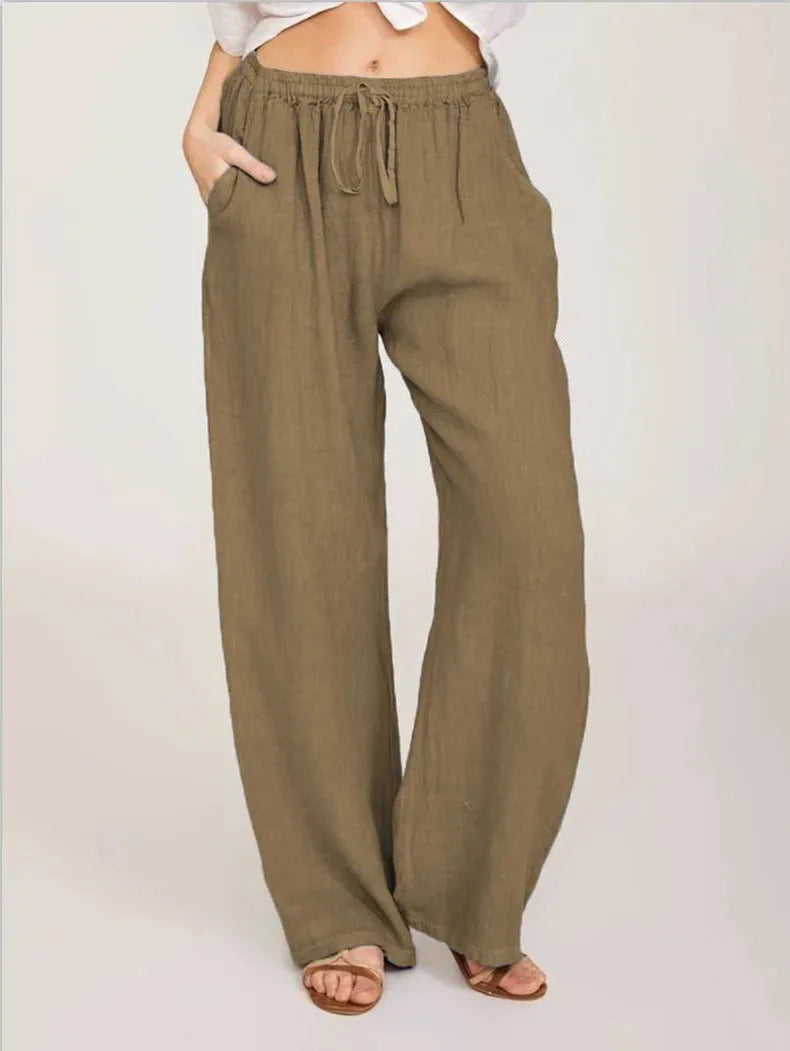 Women's Cotton Linen Pants Casual