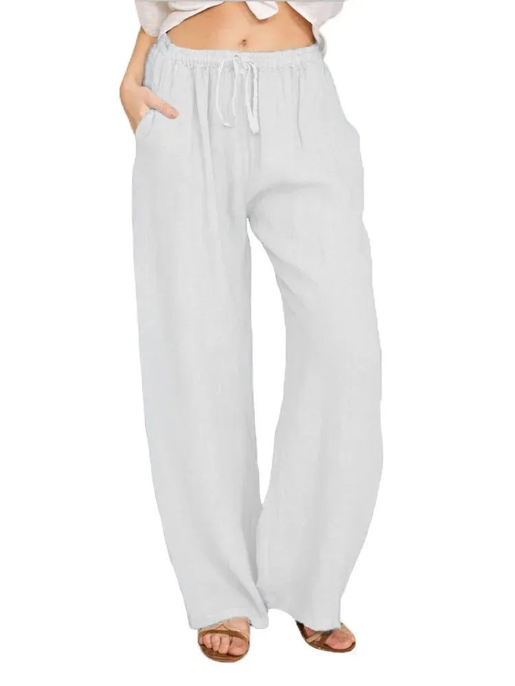 Women's Cotton Linen Pants Casual