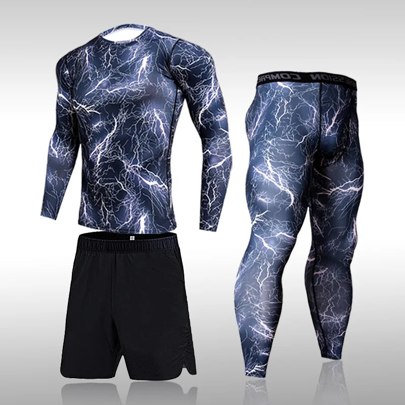 Quick Dry Camouflage Men's Running Sets SportsWear