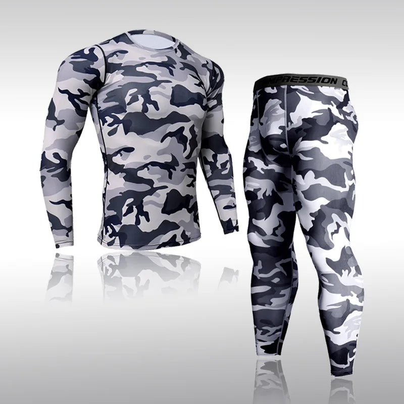 Quick Dry Camouflage Men's Running Sets SportsWear