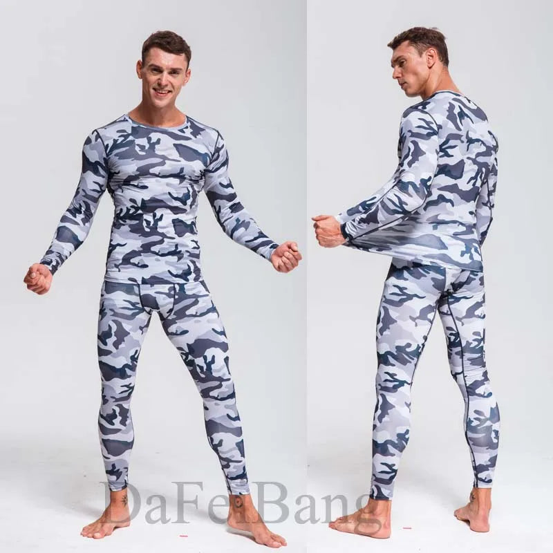 Quick Dry Camouflage Men's Running Sets SportsWear