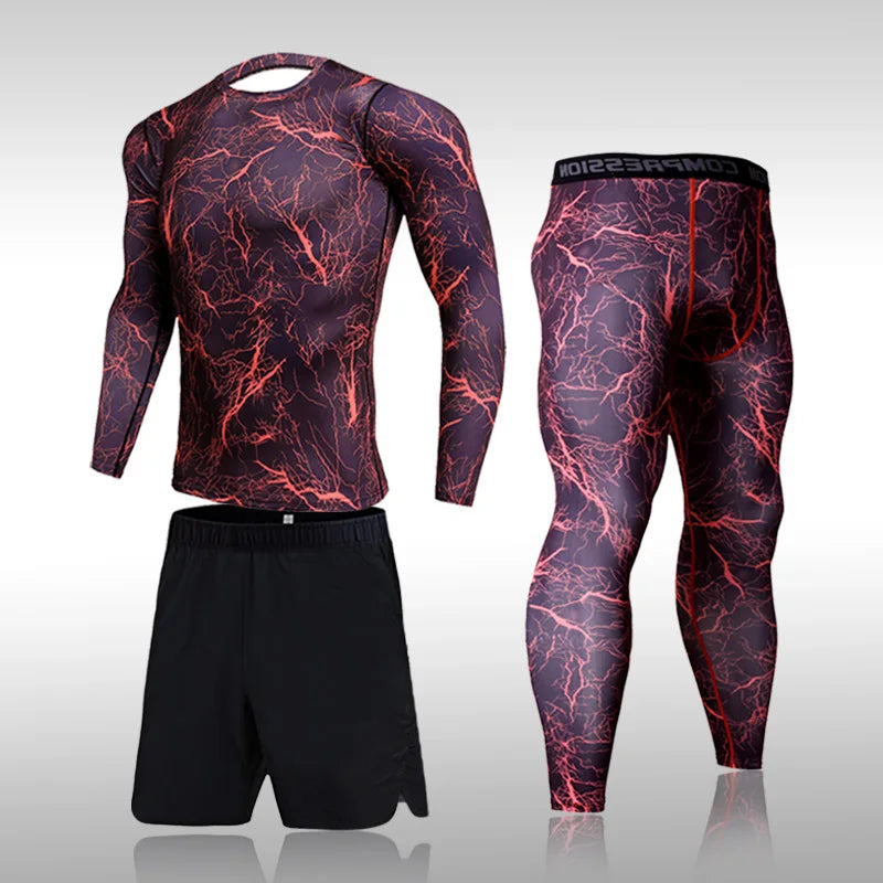 Quick Dry Camouflage Men's Running Sets SportsWear