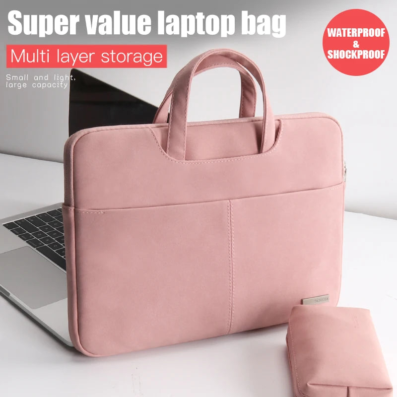 Elegant Leather women Laptop Bag
