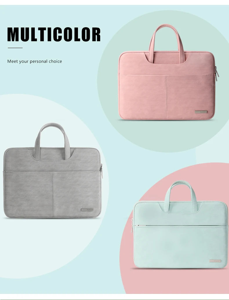 Elegant Leather women Laptop Bag