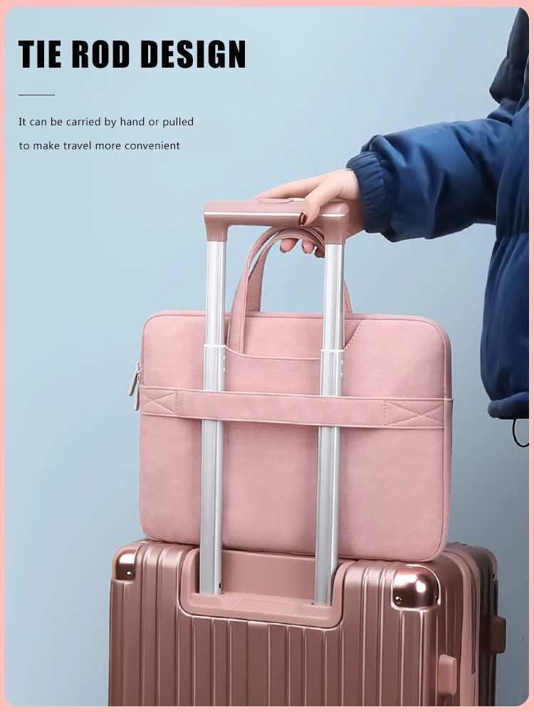 Elegant Leather women Laptop Bag