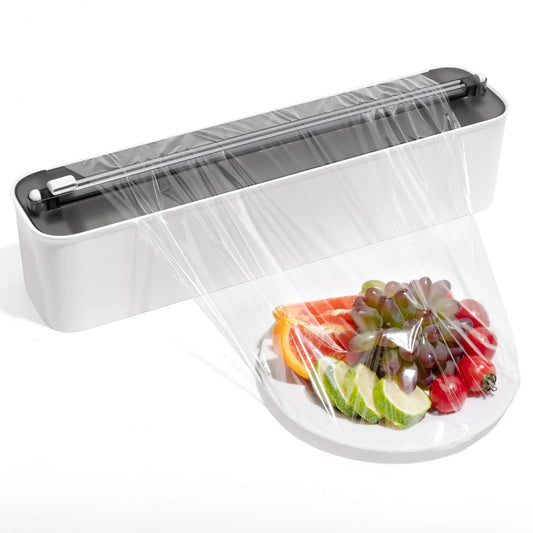 MAgnetic Aluminum Foil & Plastic Wrap Dispenser with Cutter - Magnetic
