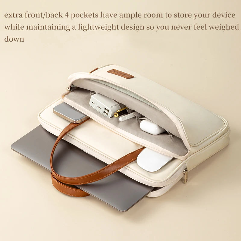 Laptop 15.6inch Bag Women Slim Briefcase Notebook Case