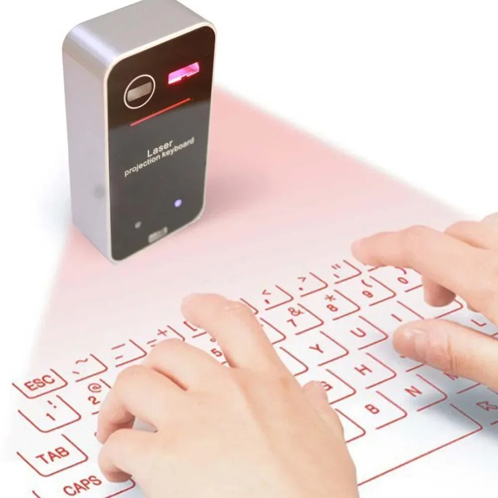 Virtual Laser Keyboard Wireless Projector for phone, computer & Tablet