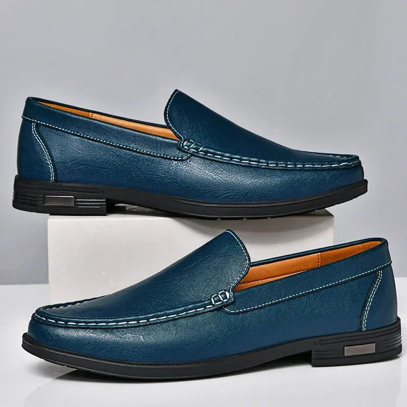 Genuine Leather Men Footwear Slip for Men Formal Shoes Loafers Moccasins