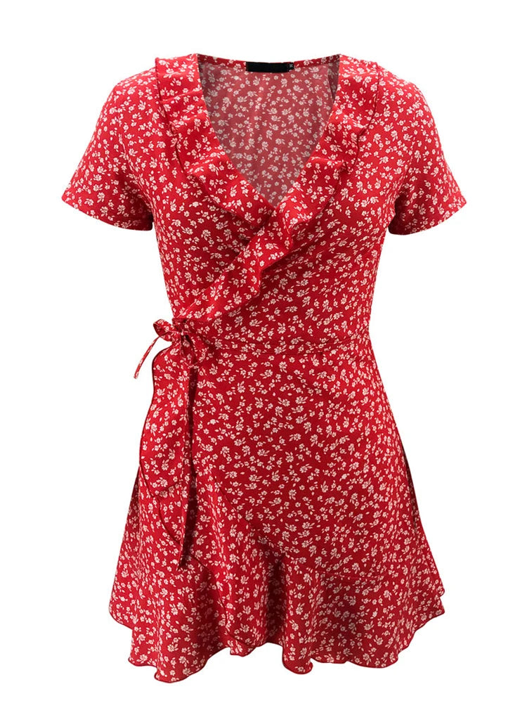 Summer Women’s Floal A-Line Dress Sweet Elegant