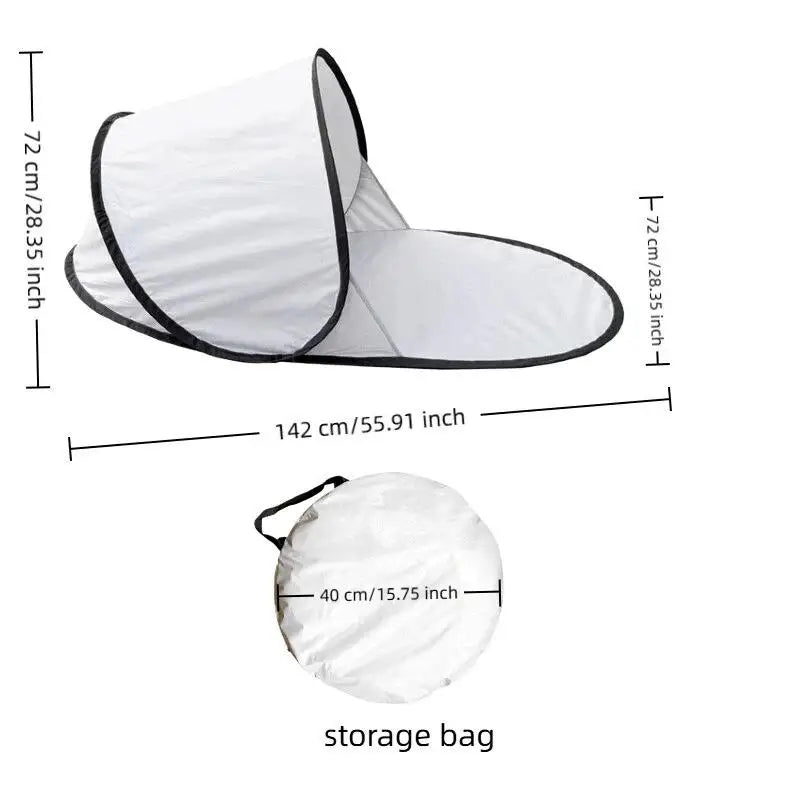 Outdoor portable automatic pop-up beach tent, sunshade,
