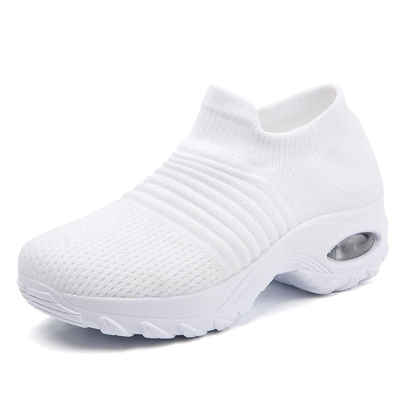 Women's Walking Trainers Fashion Fly Weaving Sock Sneakers 2026