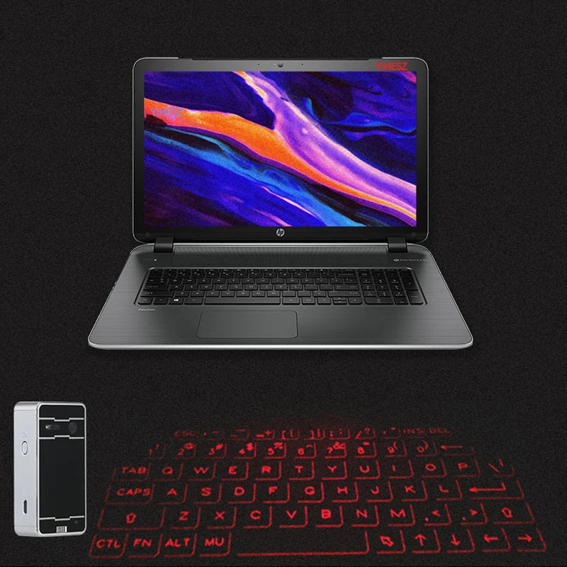 Virtual Laser Keyboard Wireless Projector for phone, computer & Tablet