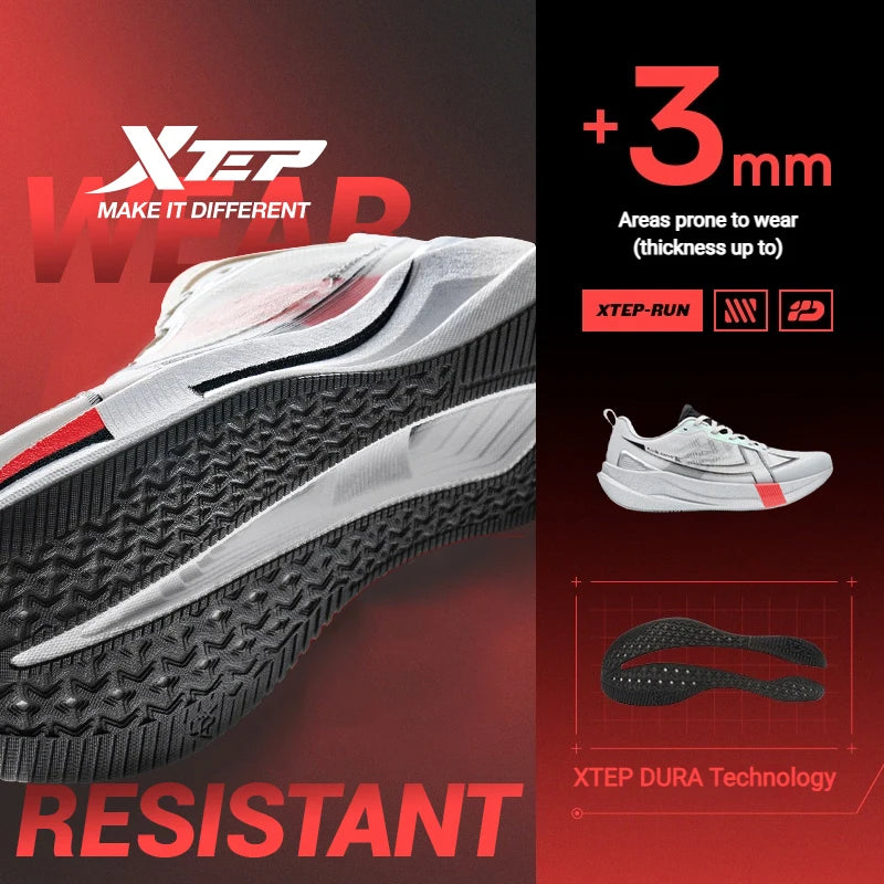Xtep 2000km 5.0 Running Shoes Soft Universal Sneakers (Asian Brand)