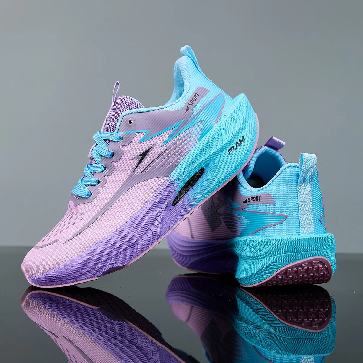 Men/Women Sports Running Shoes Breathable Lightweight Nonskid Sneakers
