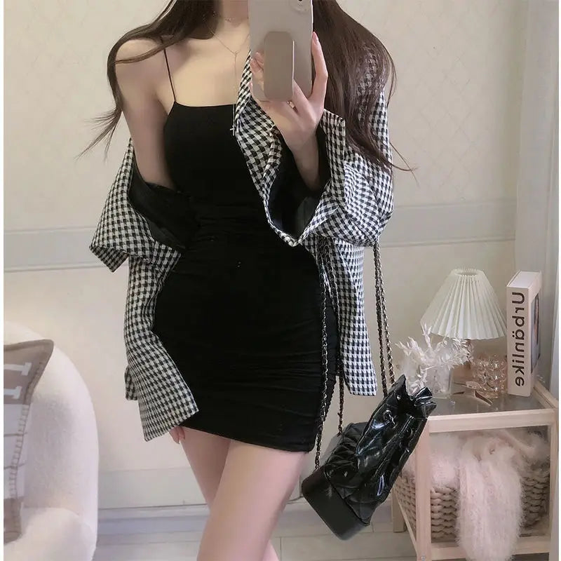 Elegant Solid Sling Sleeveless Type A Sheath