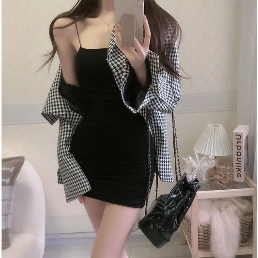 Elegant Solid Sling Sleeveless Type A Sheath