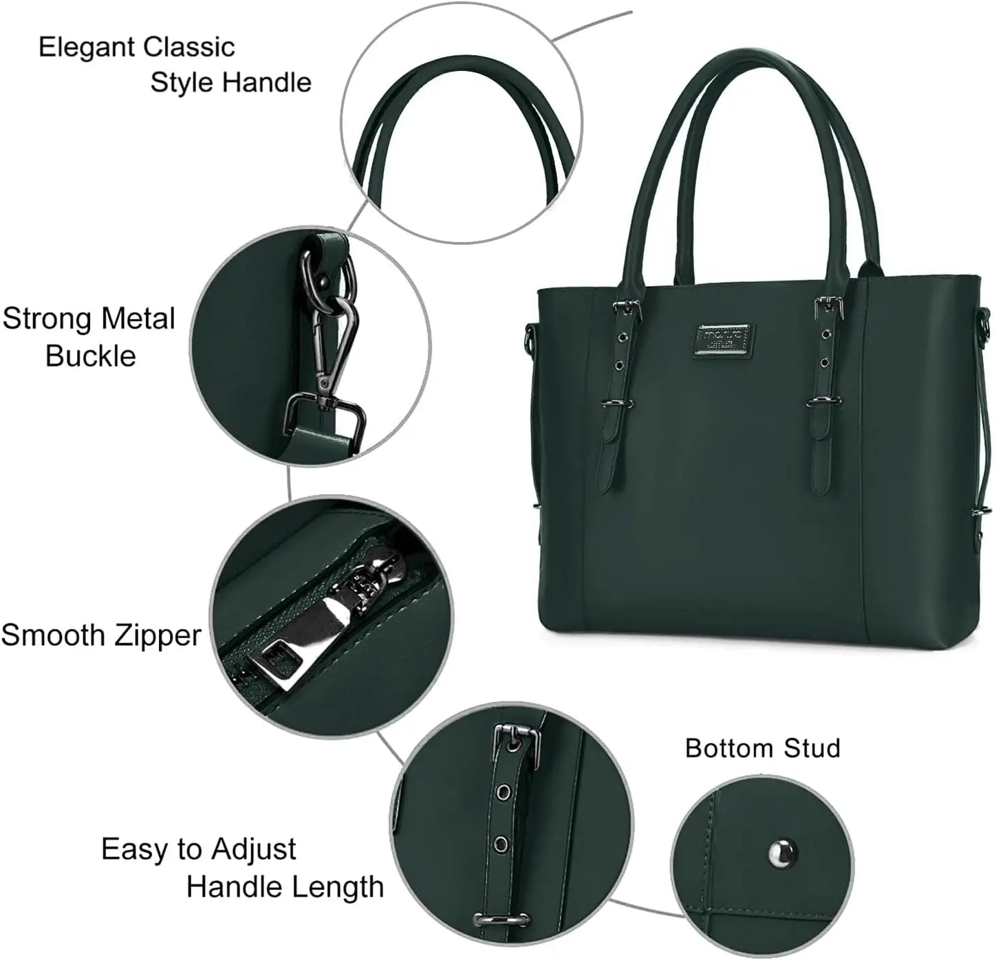 Tote Bag for Women Waterproof PU Leather Large Capacity