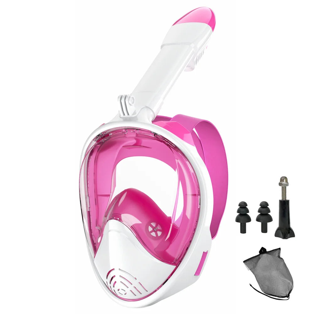 Full Face Snorkel Mask Silicone Diving Mask For Adults