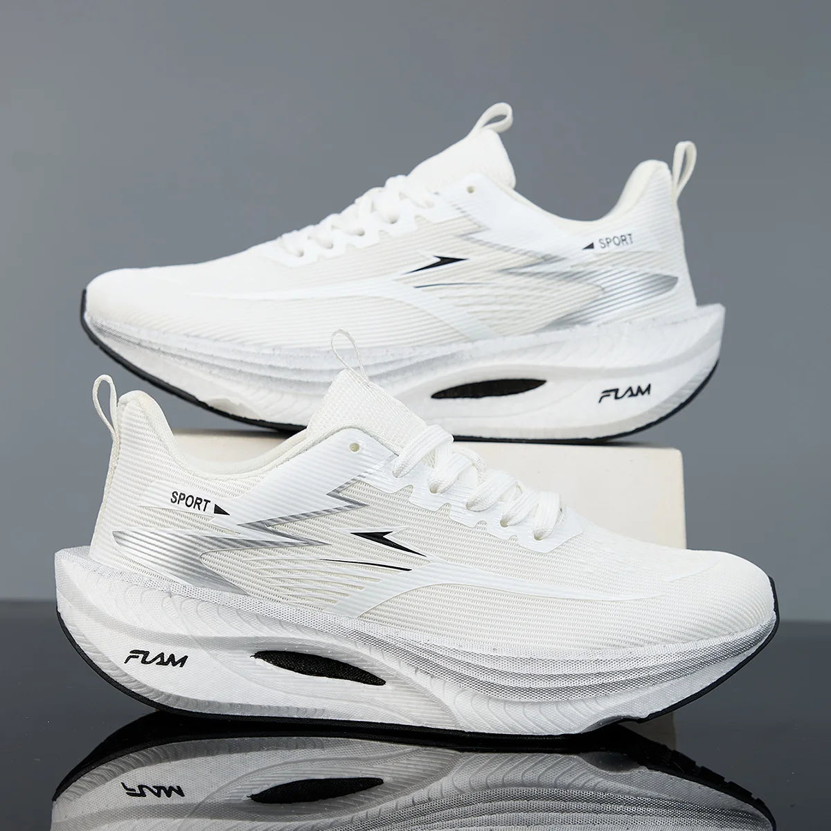 Men/Women Sports Running Shoes Breathable Lightweight Nonskid Sneakers
