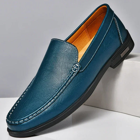 Genuine Leather Men Footwear Slip for Men Formal Shoes Loafers Moccasins