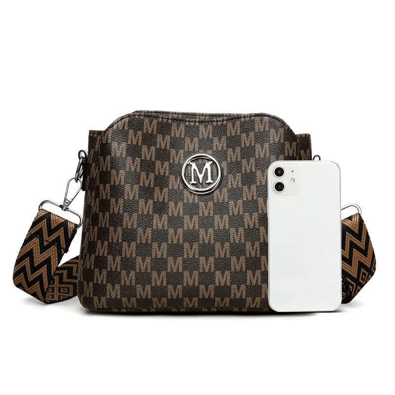 Synthetic Faux Leather Shoulder Bag For Women