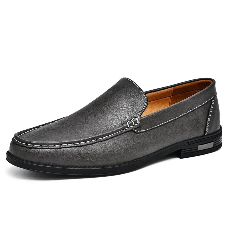 Genuine Leather Men Footwear Slip for Men Formal Shoes Loafers Moccasins