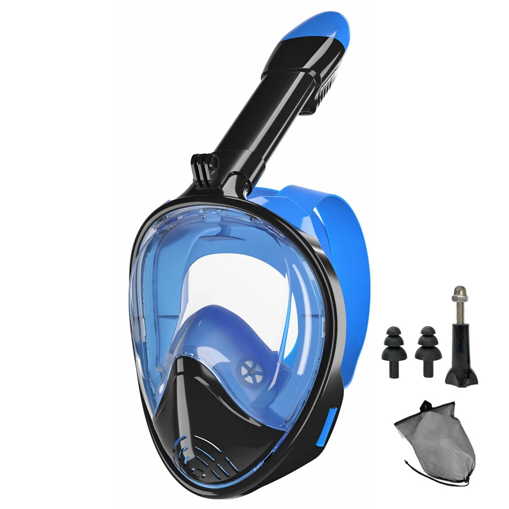 Full Face Snorkel Mask Silicone Diving Mask For Adults