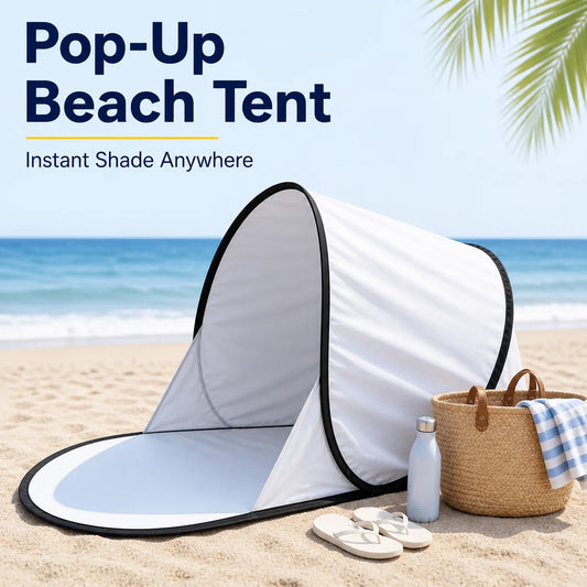 Outdoor portable automatic pop-up beach tent, sunshade,