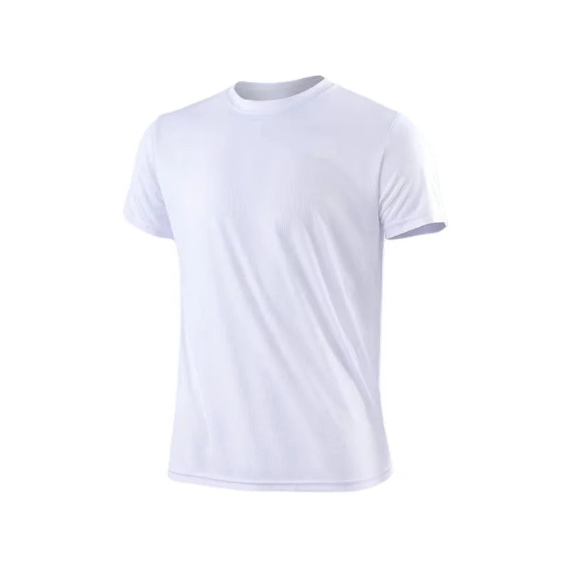 Men's Quick Dry Short Sleeve Gym Running Neck T-Shirt