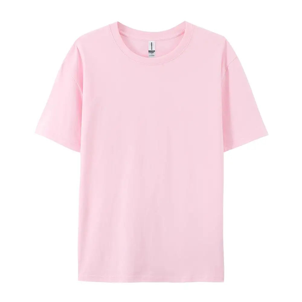 100% Cotton Solid T-shirts Women Sporty Short Sleeve