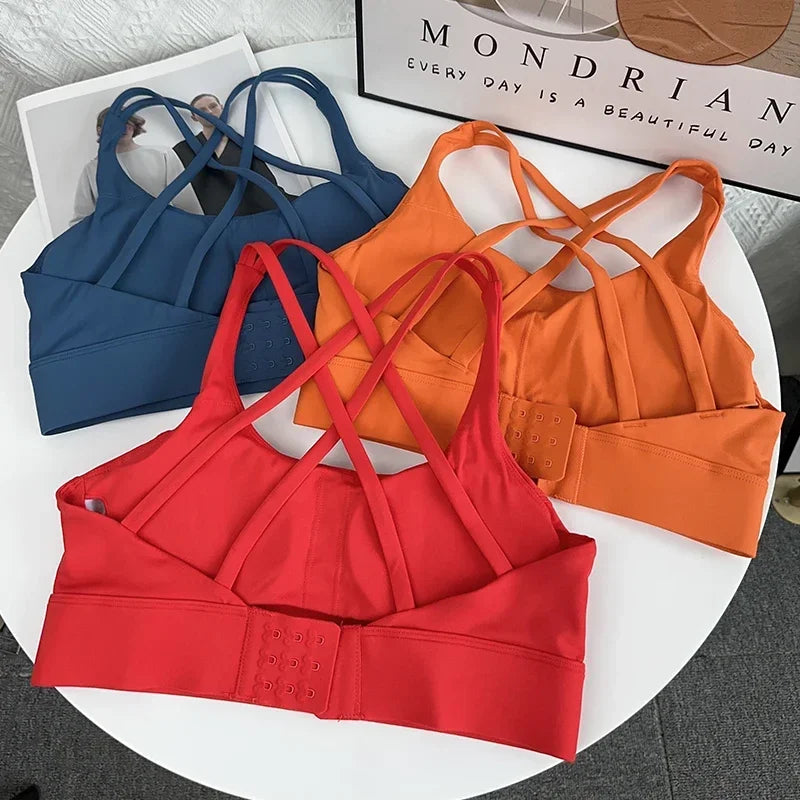 Fitness Tops Fashion Cross Back Women Sport Bra