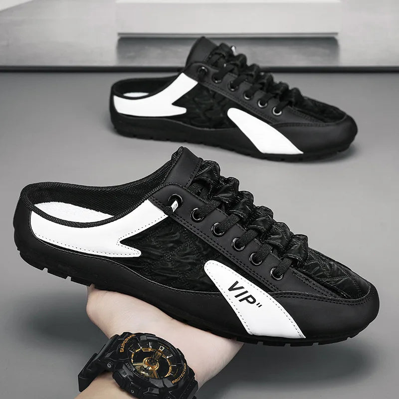 2026 Fashion men New Style Half Slippers
