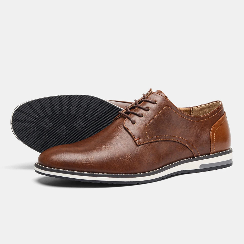 Leather loafer men fashion comfortable 2026 brand casual shoes men