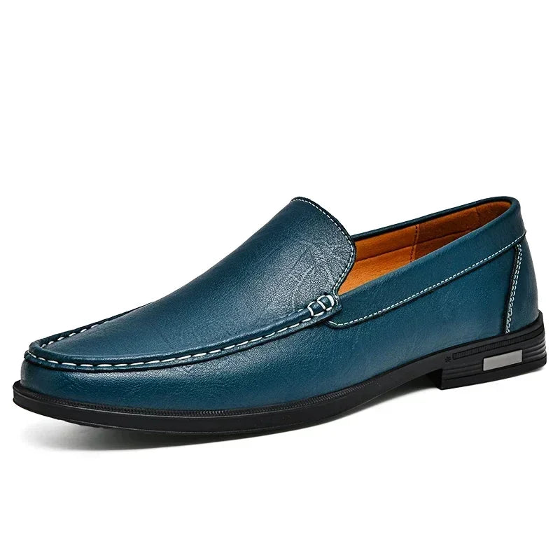 Genuine Leather Men Footwear Slip for Men Formal Shoes Loafers Moccasins
