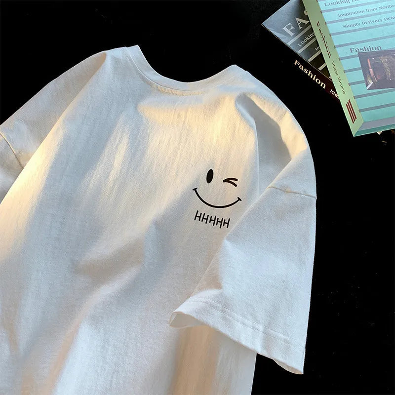 Men's & Women's Smiling Face Funny Fashion Couple Short