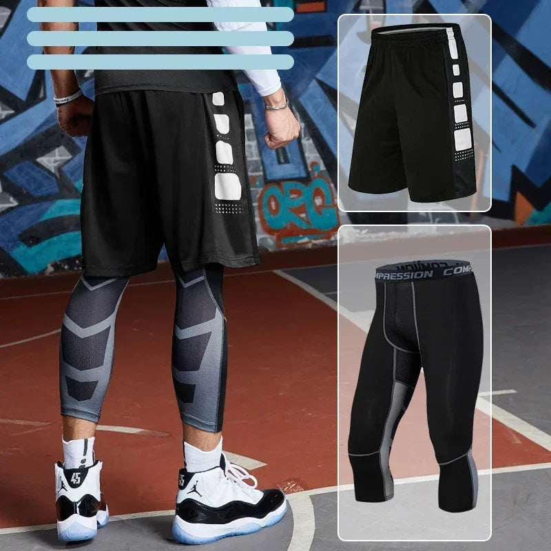 Men's Running Tracksuit Training Fitness Sportswear Set