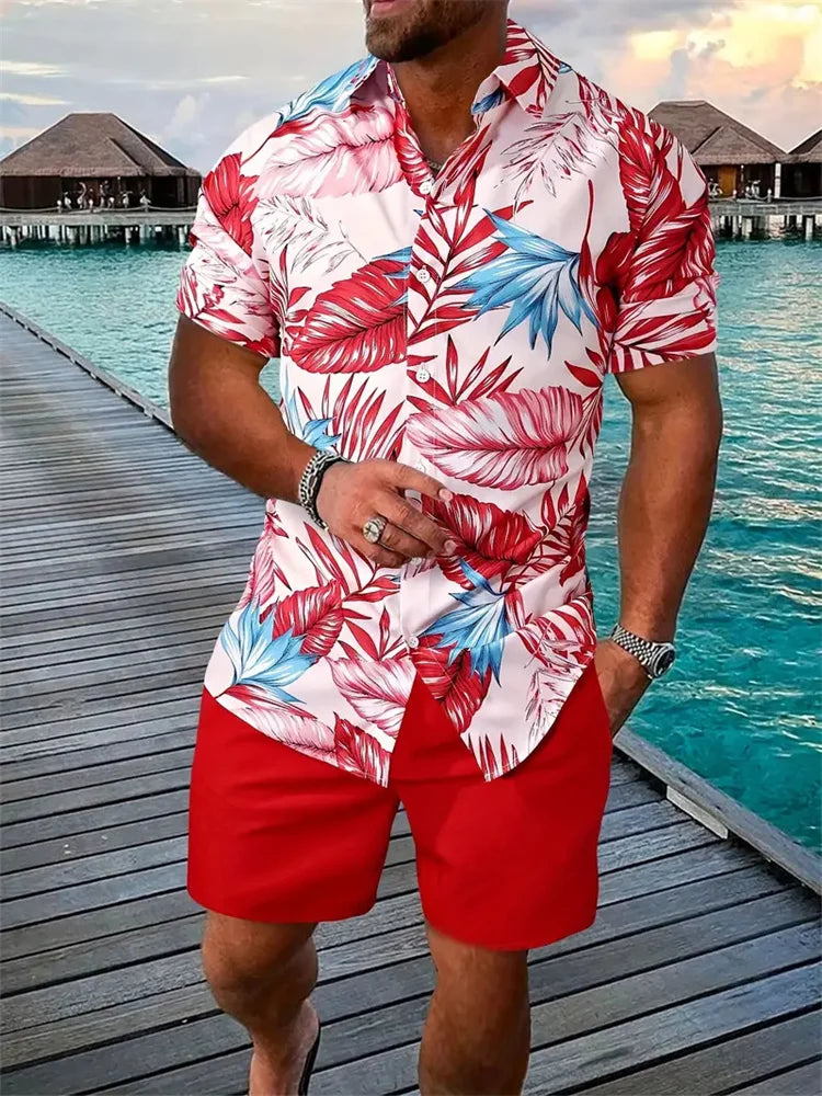 2026 Men's Shirt Shorts two Set