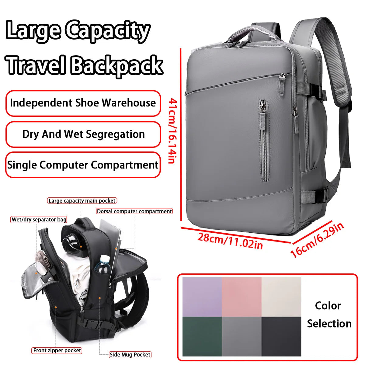 Large-capacity Oxford Travel Backpack for Men And Women