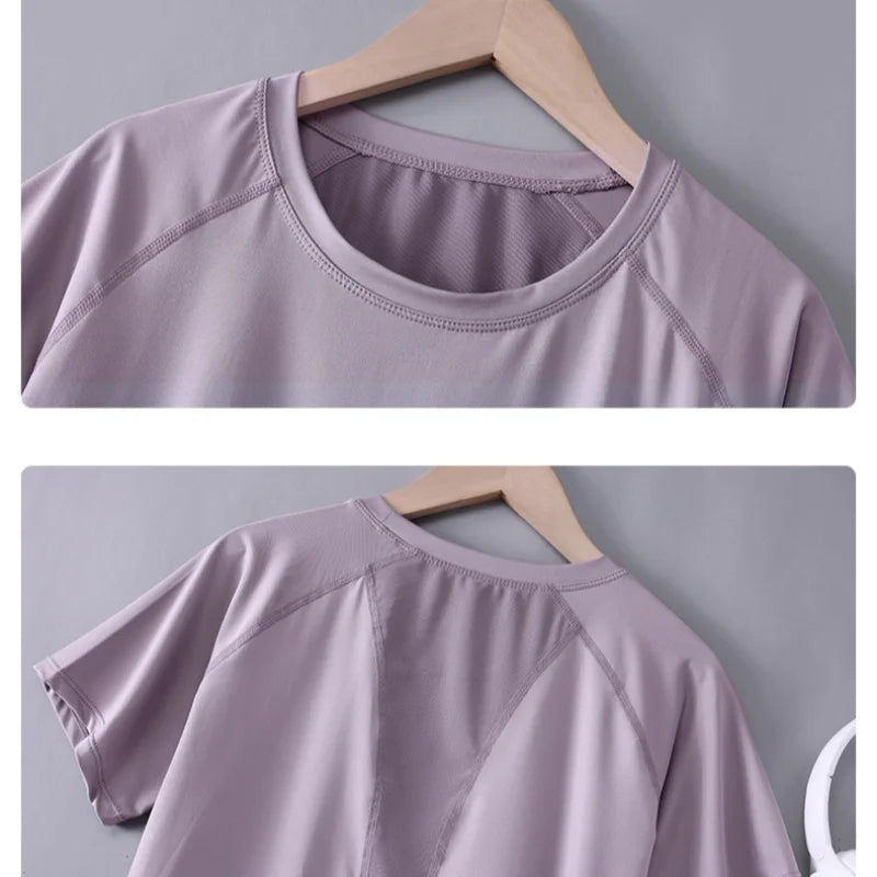Yoga Tops Sportswear Woman Gym Shirts