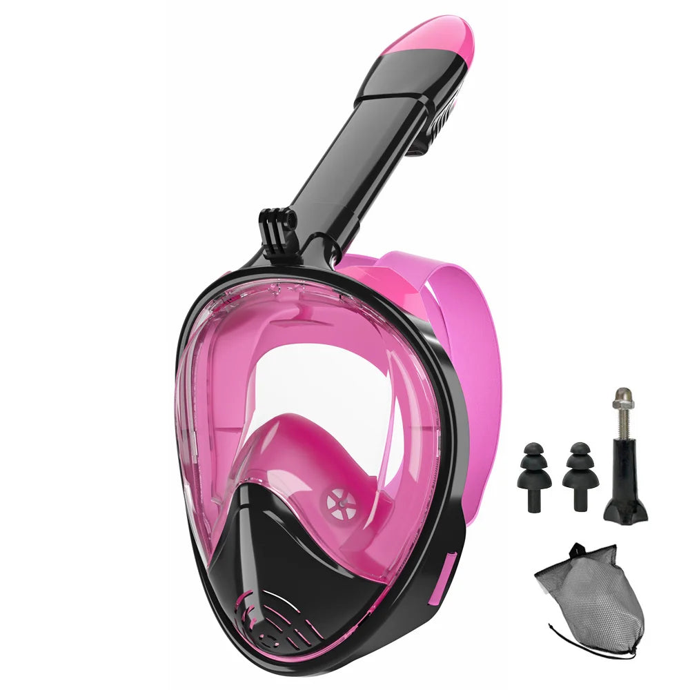 Full Face Snorkel Mask Silicone Diving Mask For Adults